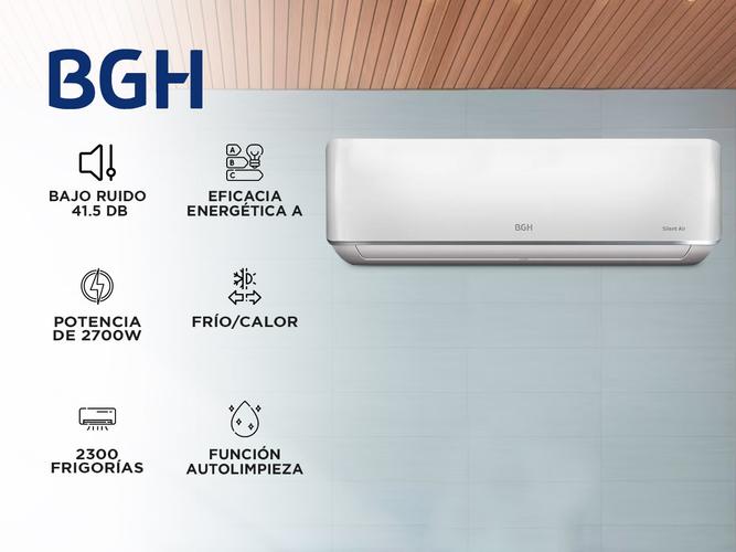 Aire Acondicionado BGH Split Frío/Calor 2300F 2600W BS26WCCR - 1