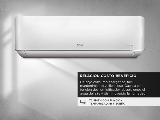 Aire acondicionado Split BGH Silent Air Frio/Calor 3000F 3550W BS35WCCR - 2