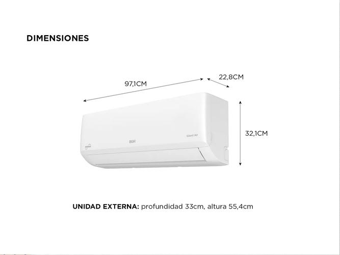  Aire Acondicionado BGH Inverter Split Frio/Calor 4558F 5300W BSI53WCGT - 4
