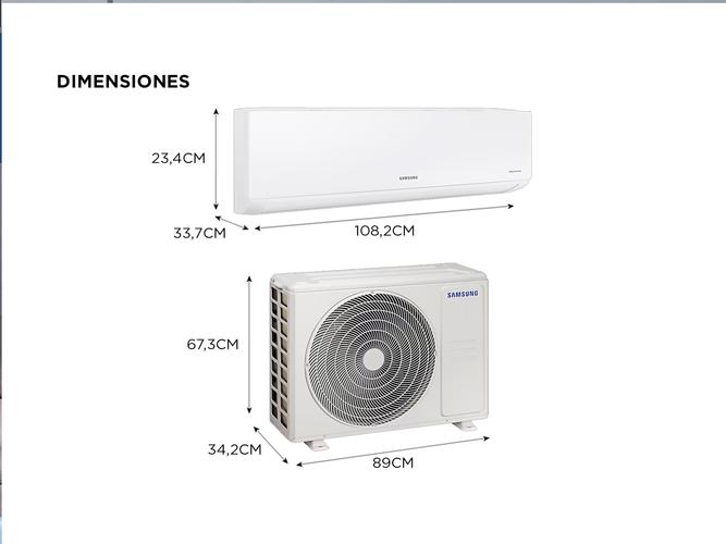 Aire Acondicionado Samsung Split Digital Inverter FrioCalor 4225F 5200W AR18BSHQAWK2BG - 4