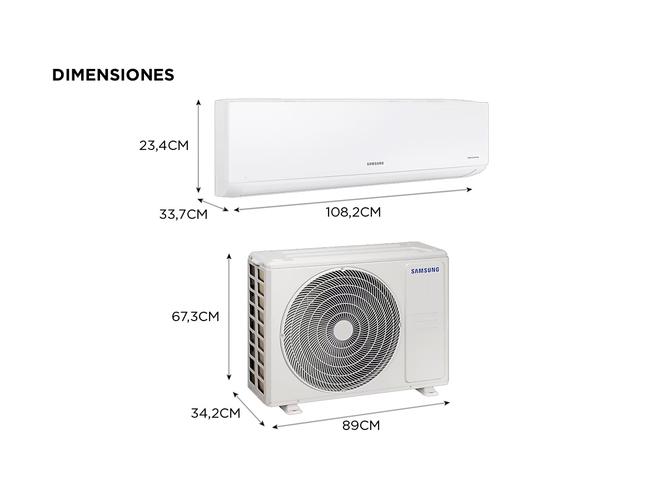 Aire Acondicionado Samsung Split Digital Inverter Frio/Calor 4990F 6140W AR24BSHQAWK - 4