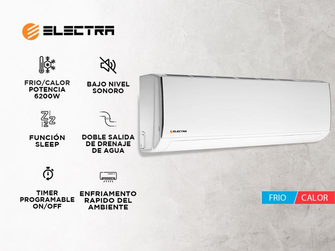 Aire Aconcionado Split Electra Trend A 6200W Frio Calor Efic A+ ETRDO62TC - 1