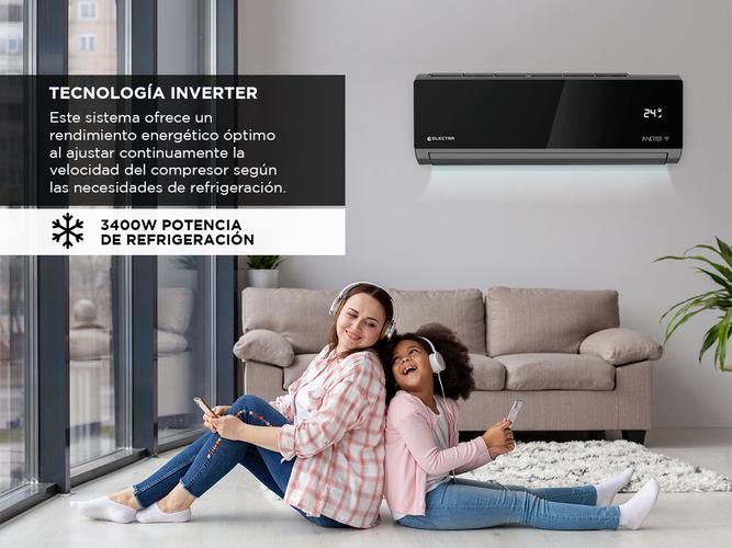Aire acondicionado Electra A Split Black Ice 3400W ESI12T82FM - 2