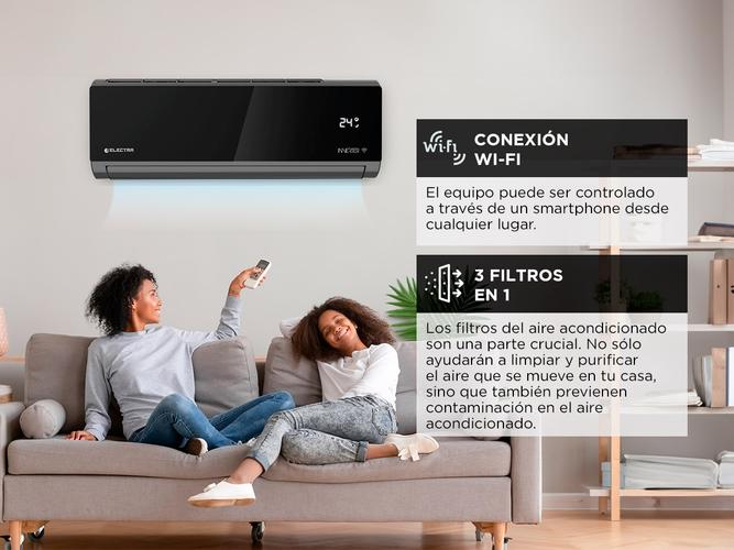 Aire Acondicionado Inverter Electra A Split Black Ice 5200W ESI18T82FM - 3