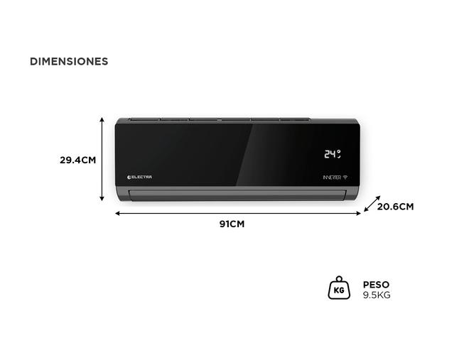 Aire Acondicionado Inverter Electra A Split Black Ice 5200W ESI18T82FM - 4