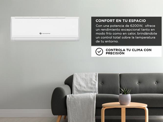Aire Acondicionado Split Fedders FSKYO62TC 6200W Frio Calor - 2
