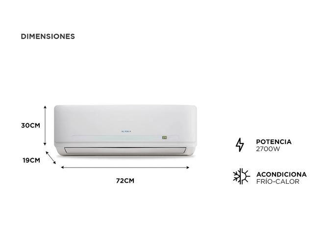 Aire Acondicionado Split FríoCalor Alaska AS26WCCS 2300F 2700W  - 5