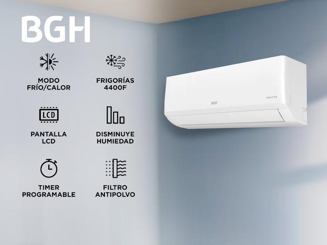 Aire Acondicionado Bgh Silent Air Bsh52wcu Fríocalor 4400 Frigorías - 1