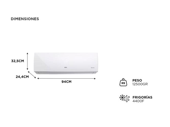 Aire Acondicionado Bgh Silent Air Bsh52wcu Fríocalor 4400 Frigorías - 5