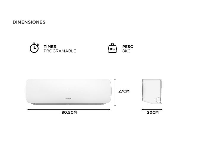 Aire Acondicionado Electra Cool Wave ETO35C Frío Calor - 5