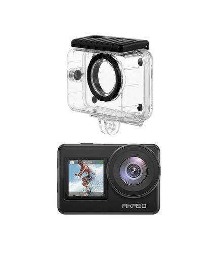 Kit Camara De Accion AKASO Brave 7 20MP 4K30 IPX8 Deportiva Doble Pantalla + Carcasa Impermeable - 6
