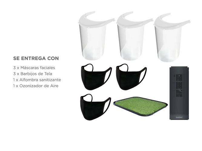 Kit Sanitario Ozonizador + Barbijos + Mascaras - 6