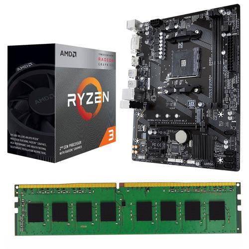Combo Actualización AMD Ryzen 3 3200G c/ Video + A320 + 8gb - 0
