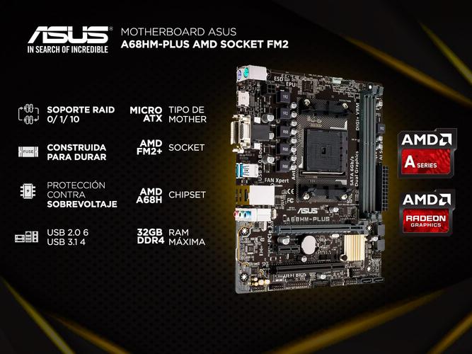  Combo Actualización PC AMD A6 7480 + A68 Asus + 4gb HDMI VGA Usb 3.0 - 3
