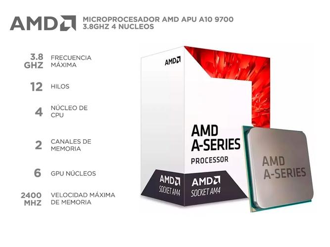Combo Actualizacon Pc Gamer AMD 9700 c/ Radeon R7 + A320 + 8gb - 1