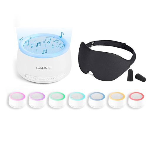 Maquina De Ruido + Antifaz Mascara Para Dormir Memory Foam - 0