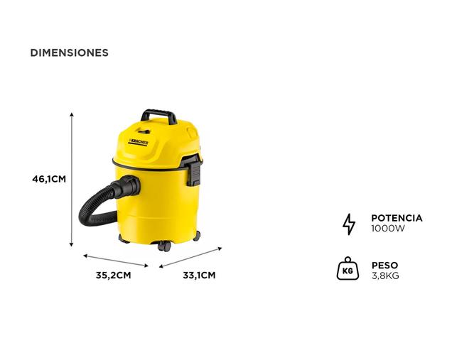 Aspiradora de Tacho Multiuso Karcher WD1 - 4