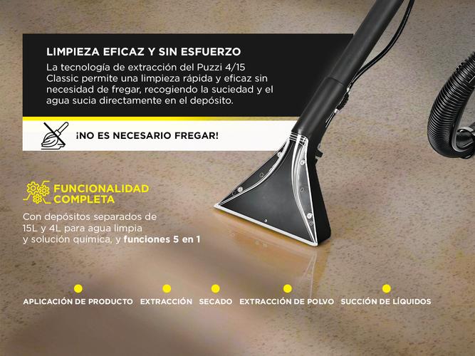 Aspiradora Limpia Tapizados Karcher Puzzi 4/15 - 2