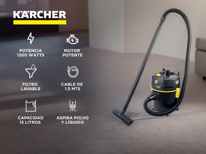 Aspiradora Polvo y Liquido NT 151 Black Edition Karcher - 1