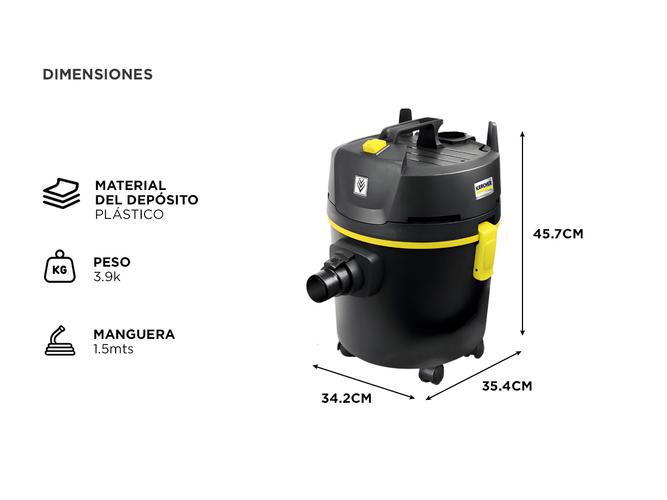 Aspiradora Polvo y Liquido NT 151 Black Edition Karcher - 4
