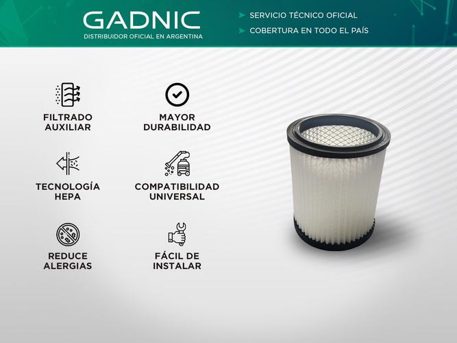 Filtro HEPA Lavable Gadnic Para Aspiradoras  - 1