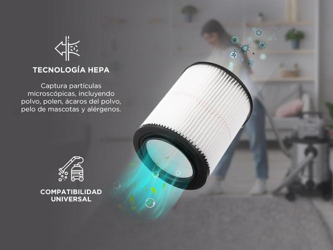 Filtro HEPA Lavable Gadnic Para Aspiradoras  - 2