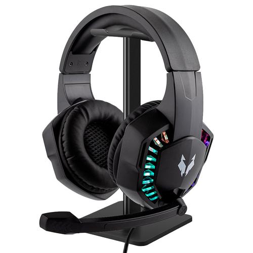 Kit Auriculares Gamer RGB Iluminado + Auriculares Con Soporte  - 0