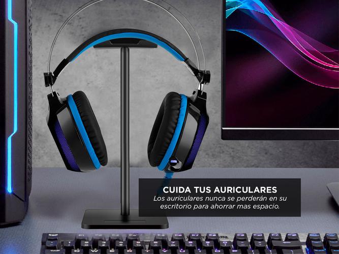 Kit auriculares Gamer Gadnic A900 + Base - 4