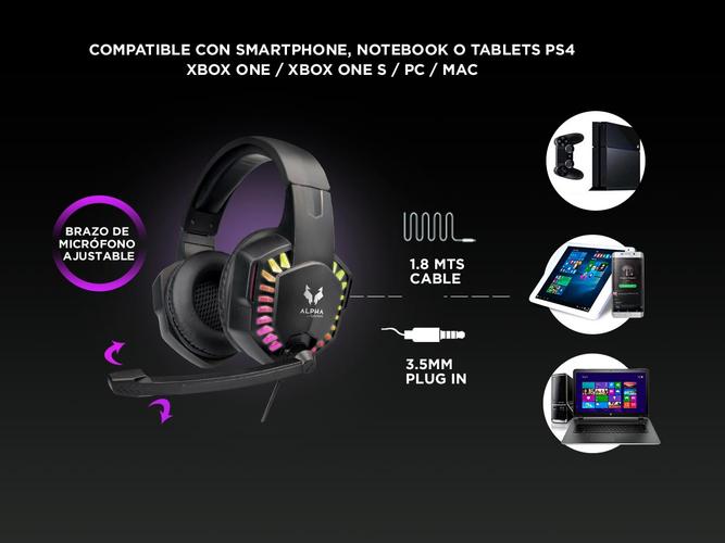 Kit Gamer Teclado Mouse RGB USB + Auriculares Gamer LED Con Micrófono  - 4