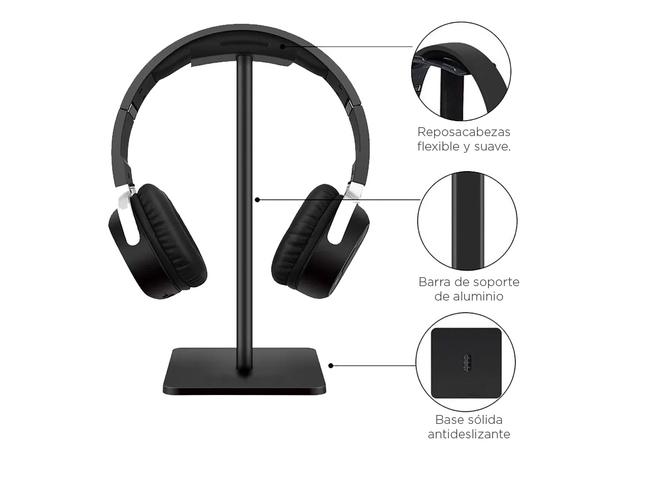 Auriculares Gamer Gadnic A800 + Base Soporte Gaming  - 4