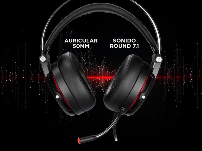 Auriculares Gamer Gadnic A800 + Base Soporte Gaming  - 5