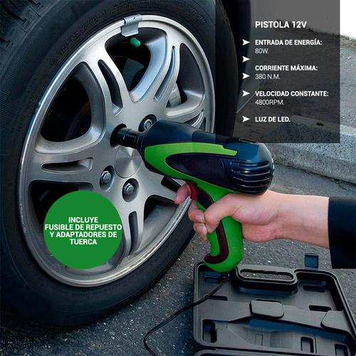 Kit Crique y Pistora Gadnic + Mini Compresor de Aire 12V - 4