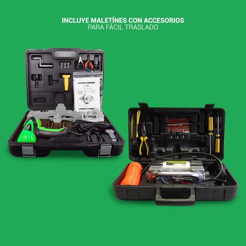 Kit Crique y Pistora Gadnic + Mini Compresor de Aire 12V - 5