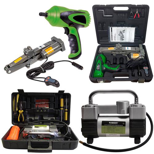 Kit Crique y Pistora Gadnic + Mini Compresor de Aire 12V - 0