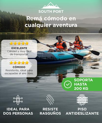 Kayak Inflable South Port Para 2 Personas 200KG  - 1