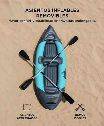 Kayak Inflable South Port Para 2 Personas 200KG  - 2
