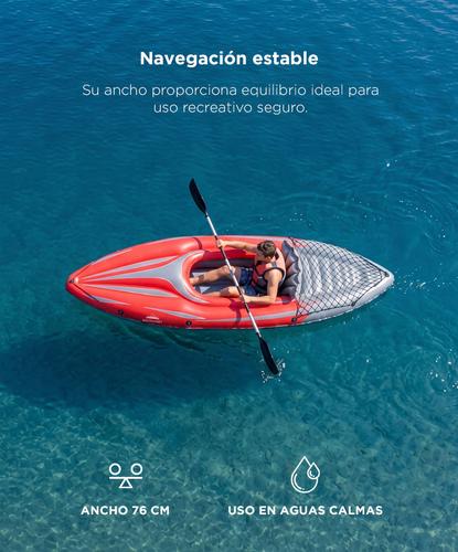 Kayak Inflable Southport By Gadnic 1 Persona Con Remo, Inflador y Bolso Liviano Para Lago Y Río - 3