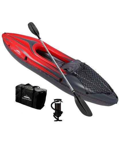 Kayak Inflable Southport By Gadnic 1 Persona Con Remo, Inflador y Bolso Liviano Para Lago Y Río - 6