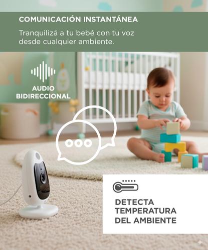 Kit Baby Call Gadnic Cámara Monitor Seguridad Bebes Intercomunicador + Set de Alimentación para Bebés Gadnic Silicona - 3