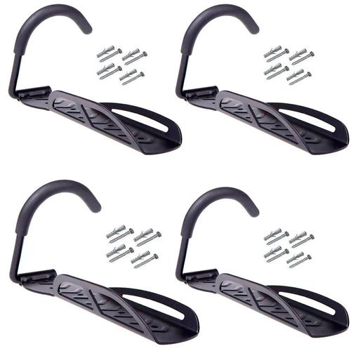 Kit x4 Soporte C/Gancho Gadnic Para Bicicleta Pared - 0