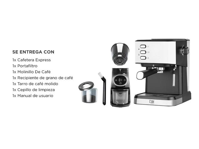 Kit Cafetera Express CME04  Molinillo De Cafe Profesional  - 6