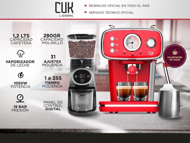 Kit Cafetera Express CME08 + Molinillo De Cafe Profesional  - 1