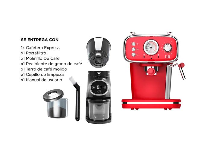 Kit Cafetera Express CME08 + Molinillo De Cafe Profesional  - 6