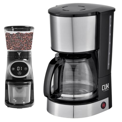 Molinillo De Café Profesional CG165 + Cafetera De Filtro CF800 Gadnic  - 0