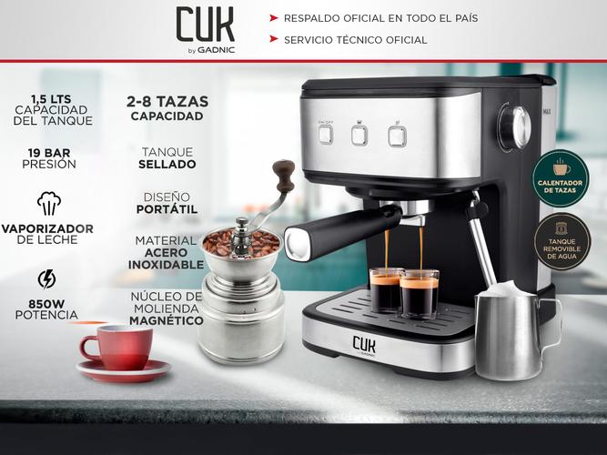 Cafetera Express 19 Bar CME04 + Molinillo De Cafe Manual Gadnic - 1