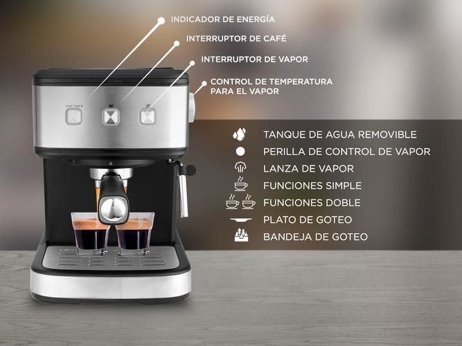 Cafetera Express 19 Bar CME04 + Molinillo De Cafe Manual Gadnic - 3