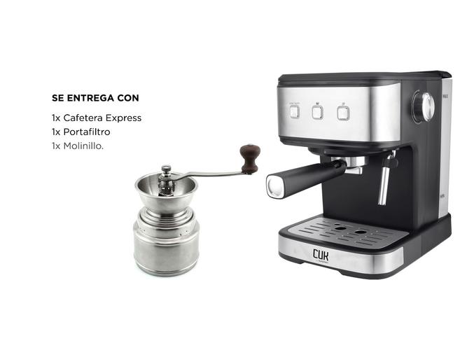 Cafetera Express 19 Bar CME04 + Molinillo De Cafe Manual Gadnic - 6
