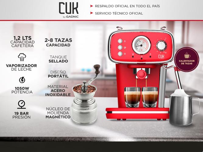 Cafetera Express 19 Bar CME08 + Molinillo De Cafe Manual Gadnic - 1