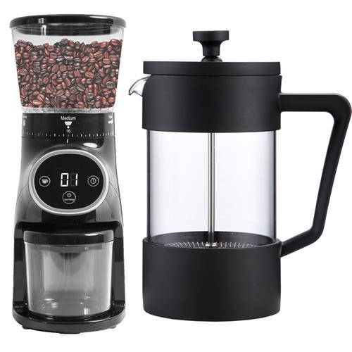 KIT Molinillo De Cafe Profesional CG165  Cafetera Manual Francesa Gadnic  - 0