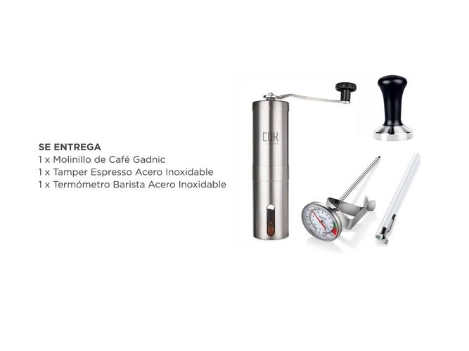 Set Barista Gadnic Cafetería Molinillo Tamper y Termómetro Cafe - 6